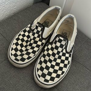 Black and white checkered vans